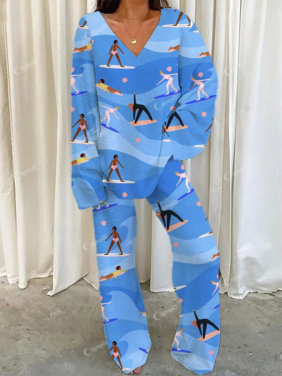 Women's Water Yoga Sweater Set