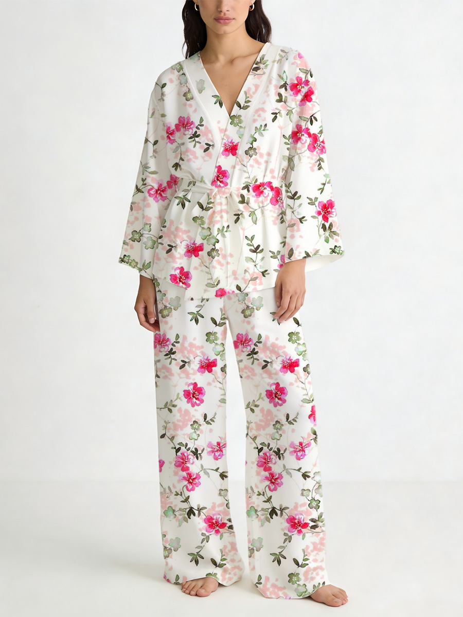 Colordate Colorful Print Loungewear Set For Women