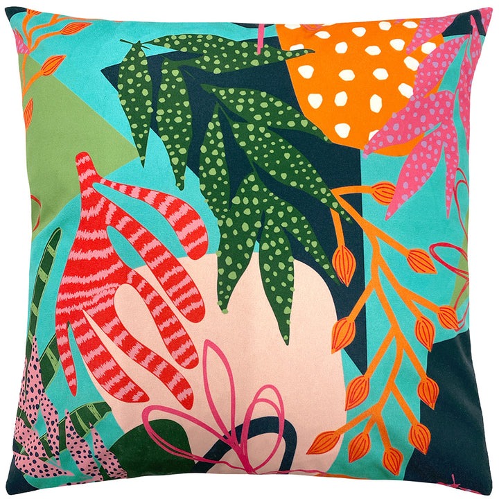  Vibrant Tropical Floral Outdoor Cushion