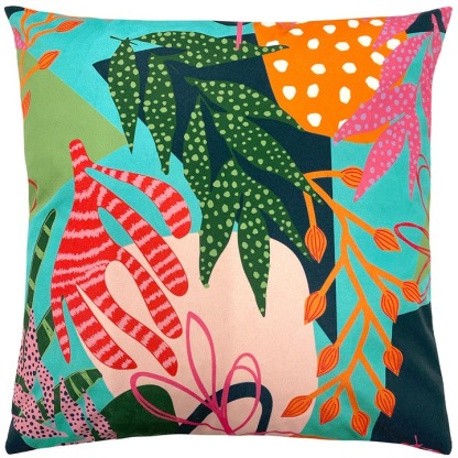  Vibrant Tropical Floral Outdoor Cushion