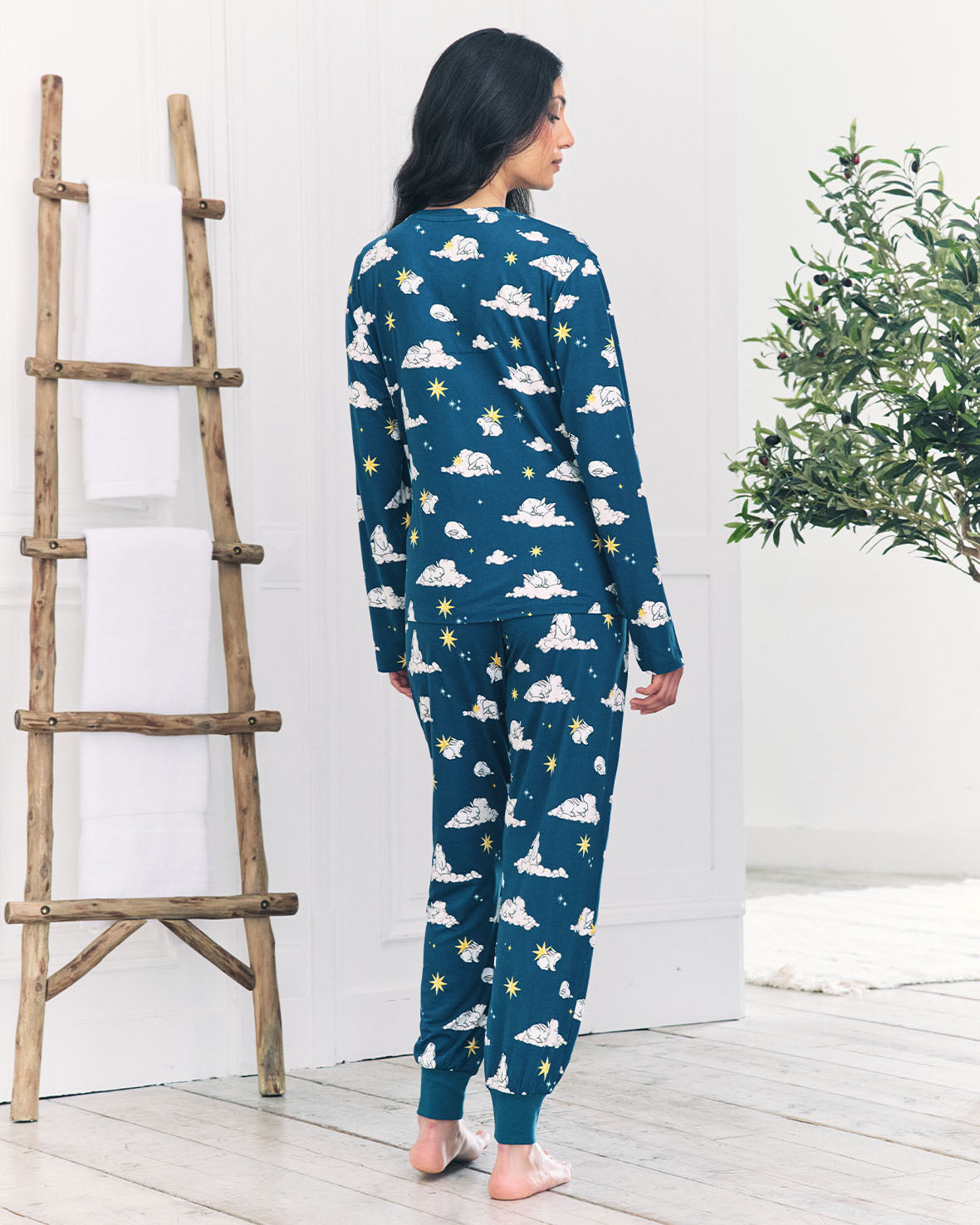 Maternity Celestial Bunny Print Long Pyjama Set