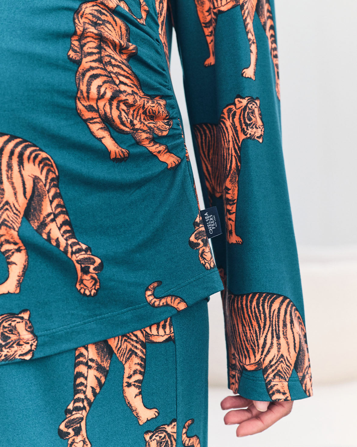 Maternity Tiger Print Long Pyjama Set