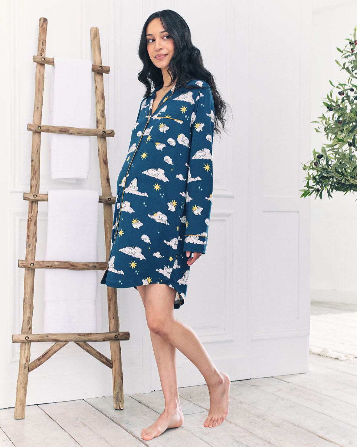 Maternity Celestial Bunny Nightshirt