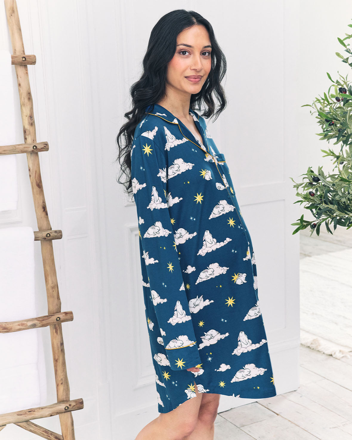 Maternity Celestial Bunny Nightshirt