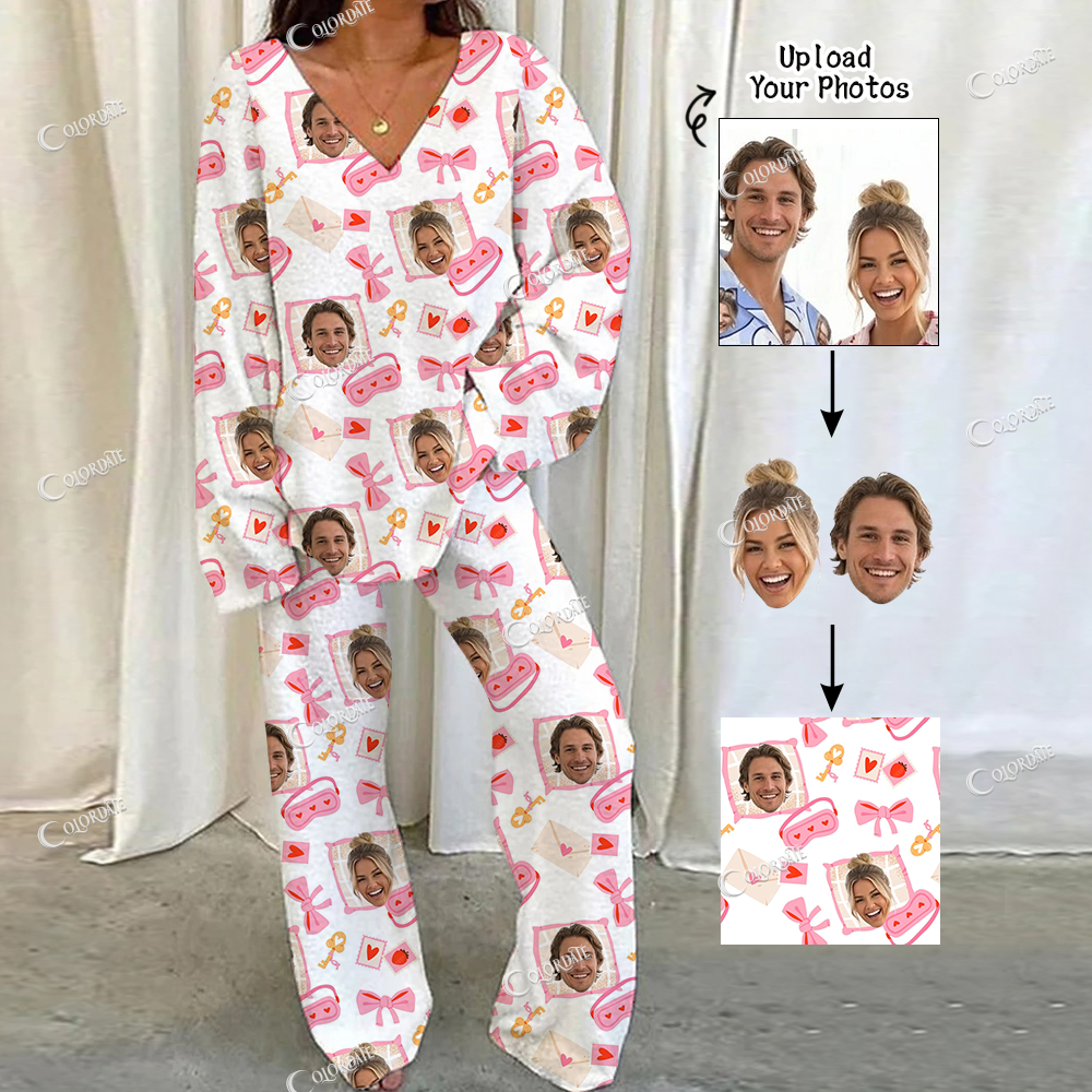 Addcustom Your Photos Loungewear Set For Women