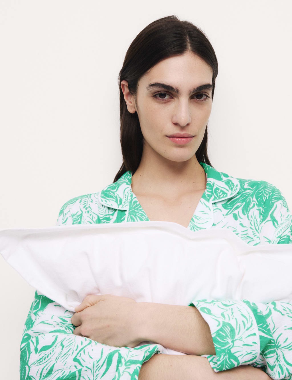 Cool Comfort Green Floral Printed Pyjama Set