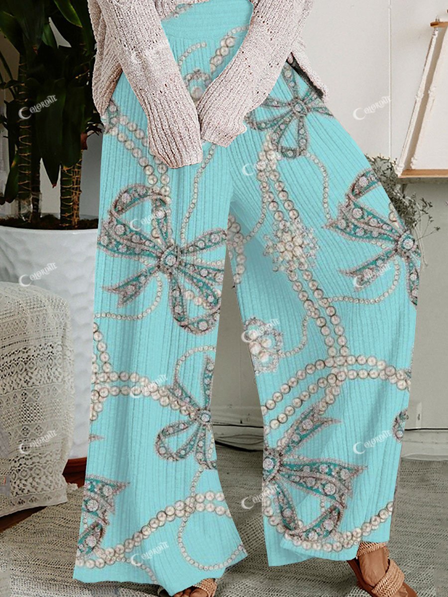 Women's Diamond Pattern Trousers
