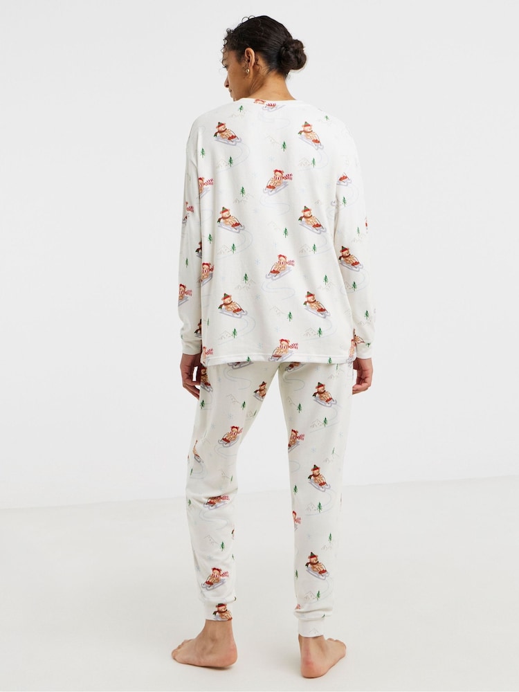 Cream Supersoft Twosie Pyjama Set