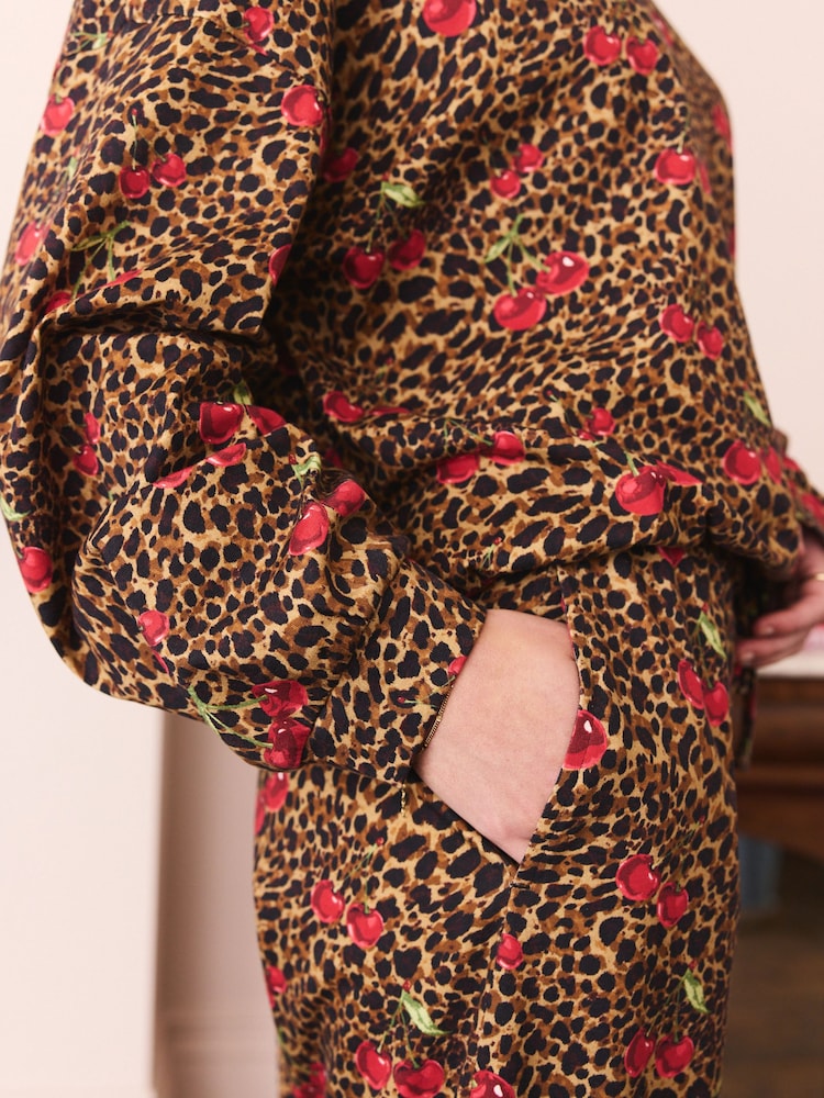 Animal Cherries Long Sleeve Pyjamas