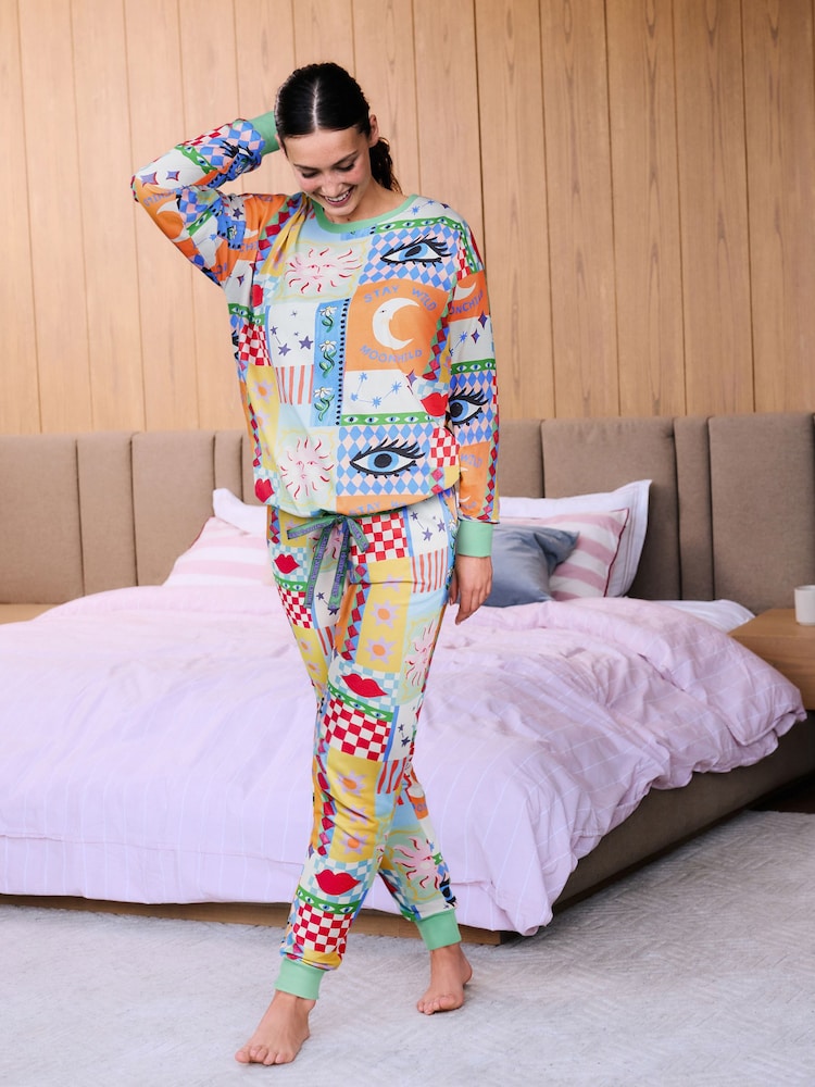 Patchwork Celestial Pyjama Set