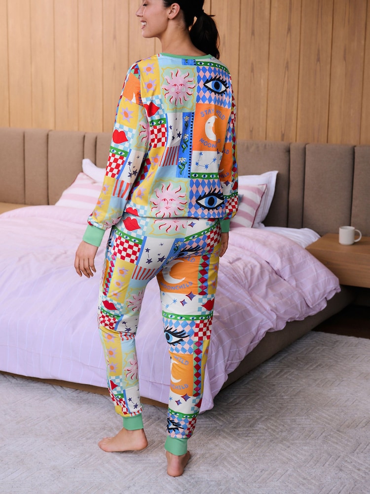 Patchwork Celestial Pyjama Set