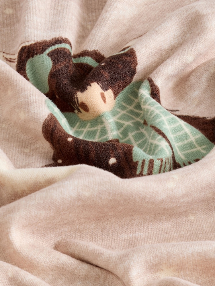 Oatmeal Hamish The Highland Cow Matching Family Christmas Pyjamas