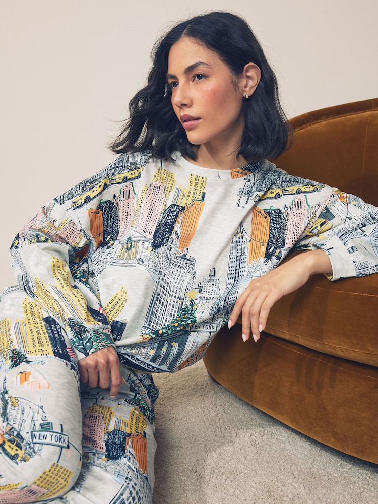 New York City Long Sleeve Pyjama Set