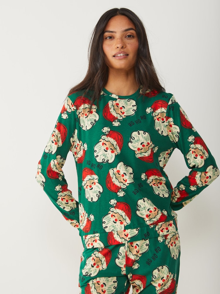 Christmas Sketch Santa Pyjamas Set
