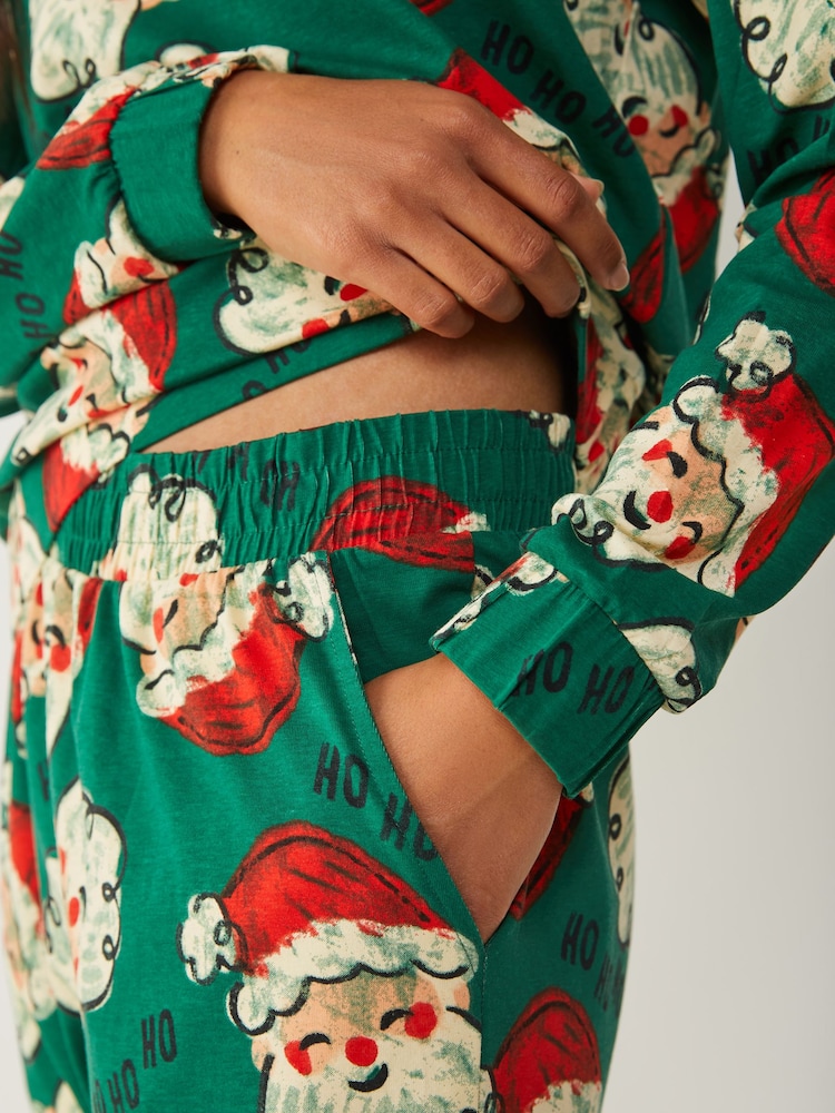 Christmas Sketch Santa Pyjamas Set