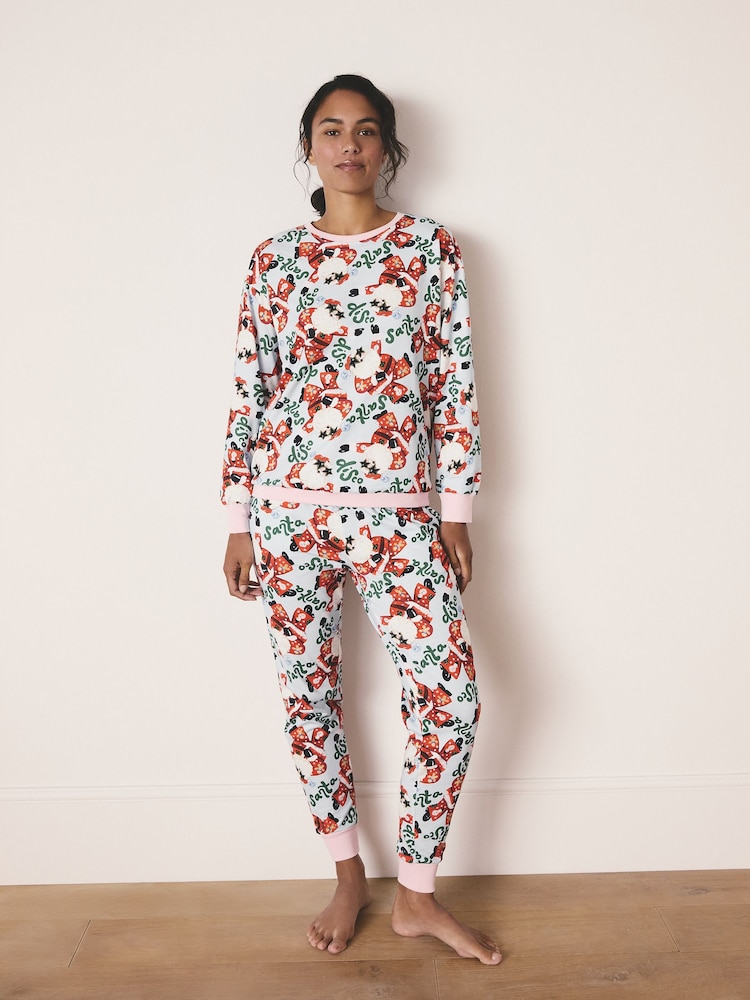 Disco Santa Christmas Pyjama Set