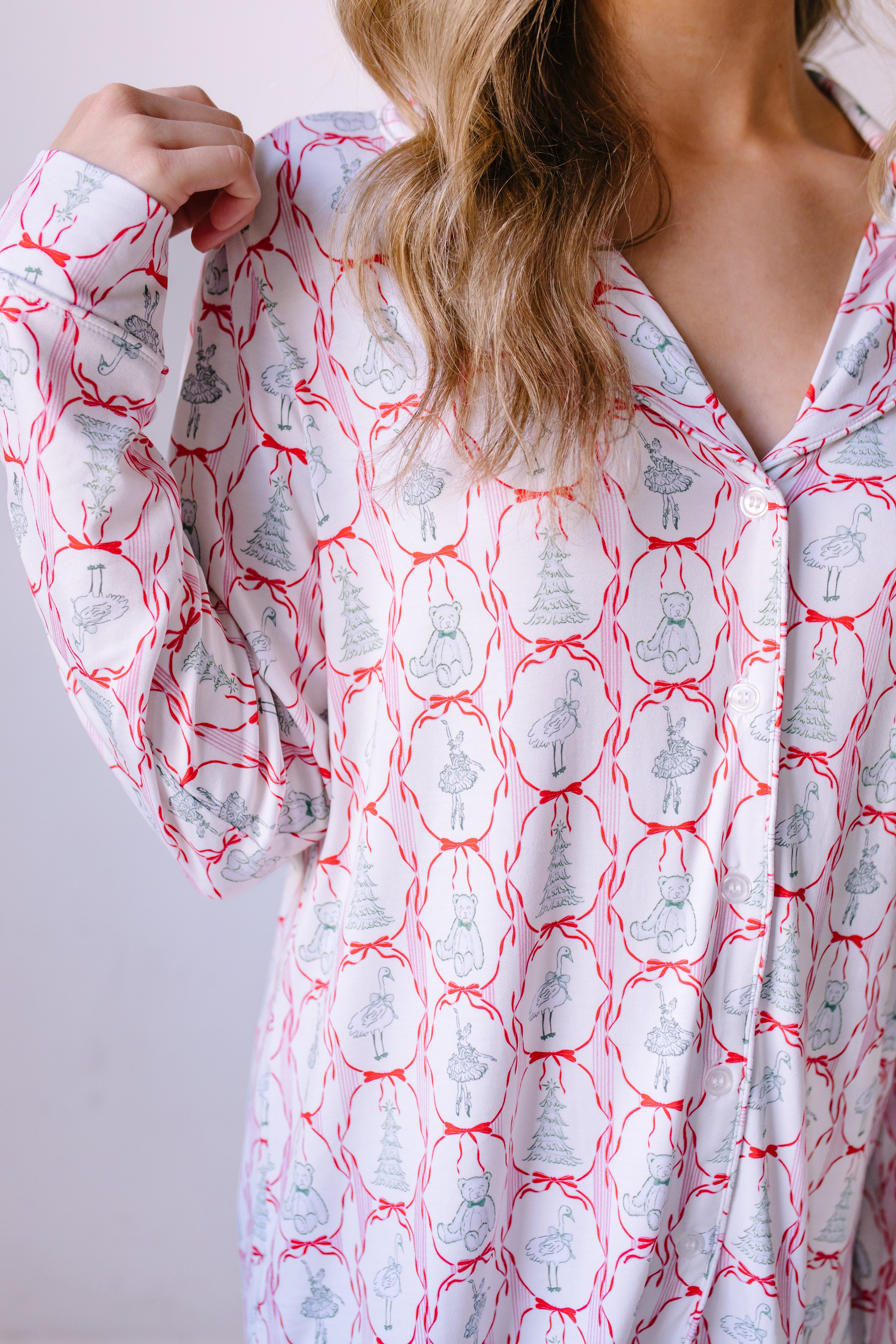 Colordate Women's Cute Beer Print Home Long Sleeve Suit