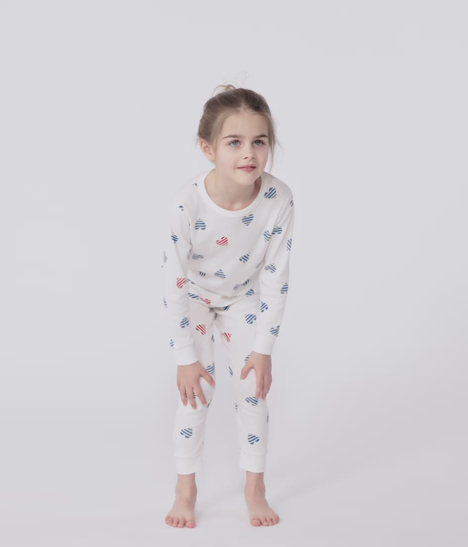 Children's Unisex Pinstriped Cotton Pyjamas