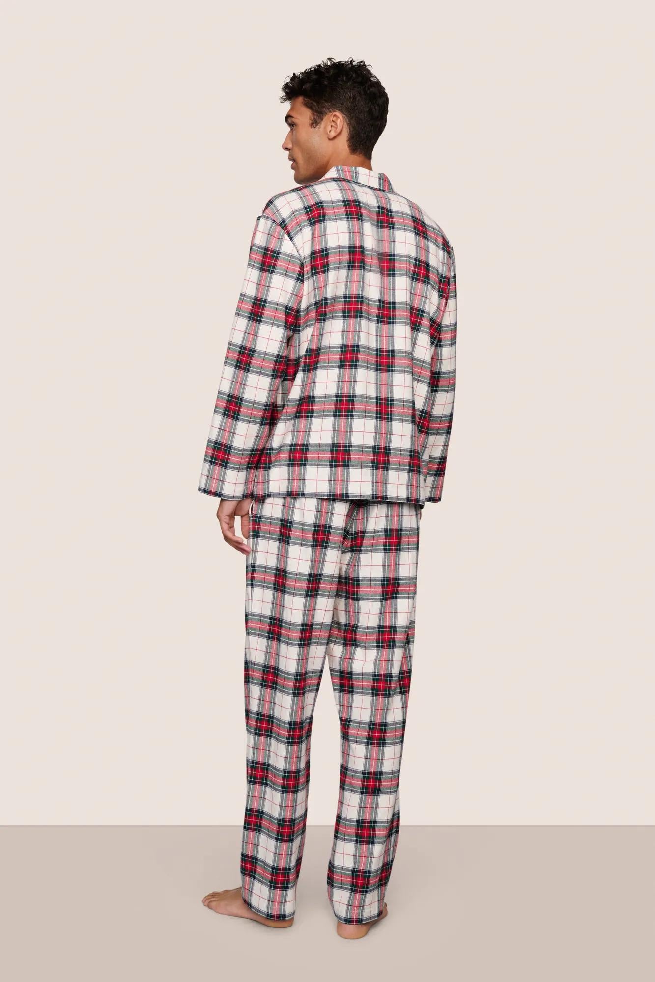 Men's Check Pajama Set