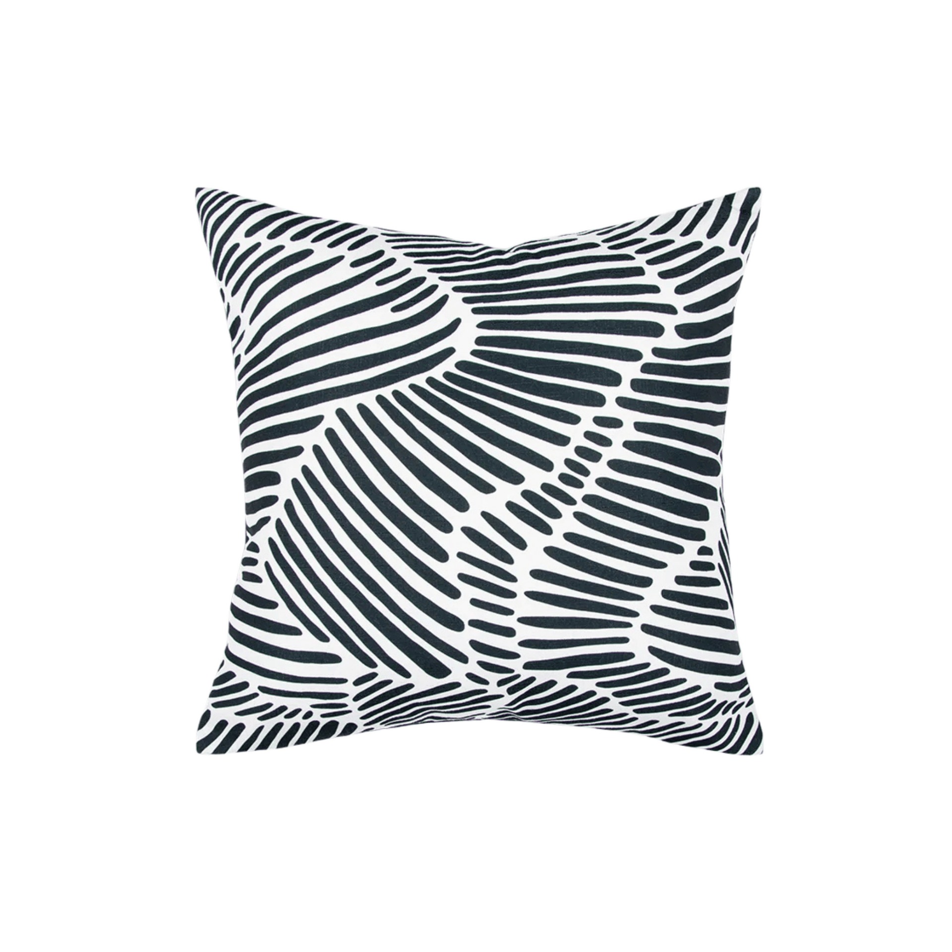 Black and White Indoor/Outdoor Cushion
