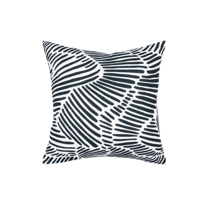 Black and White Indoor/Outdoor Cushion