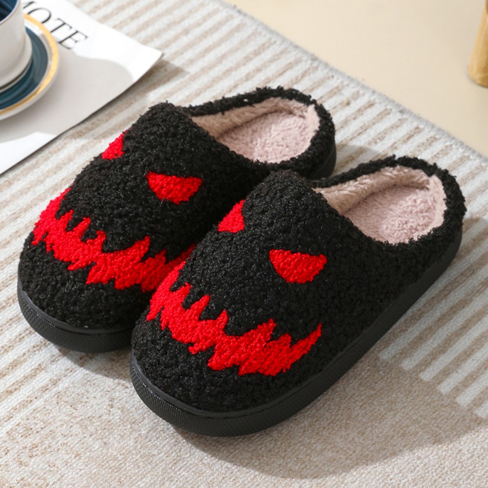 Halloween collection cartoon pumpkin funny cotton slippers