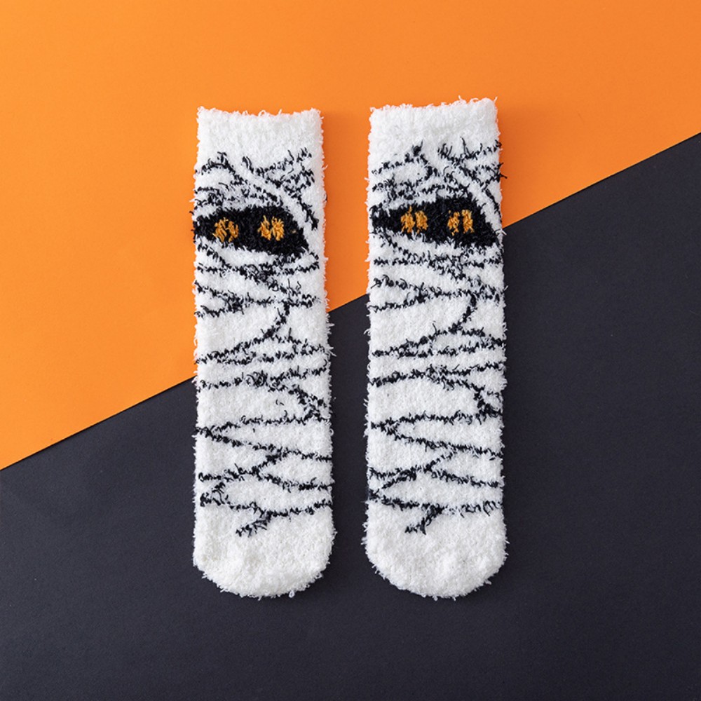 Halloween coral fleece socks