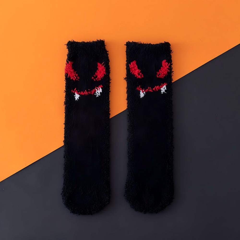 Halloween coral fleece socks