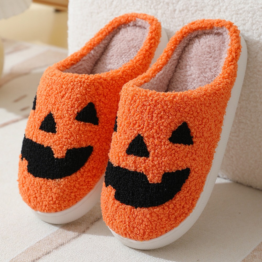 Halloween collection cartoon pumpkin funny cotton slippers