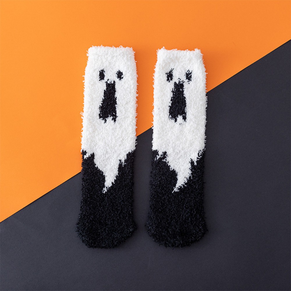 Halloween coral fleece socks