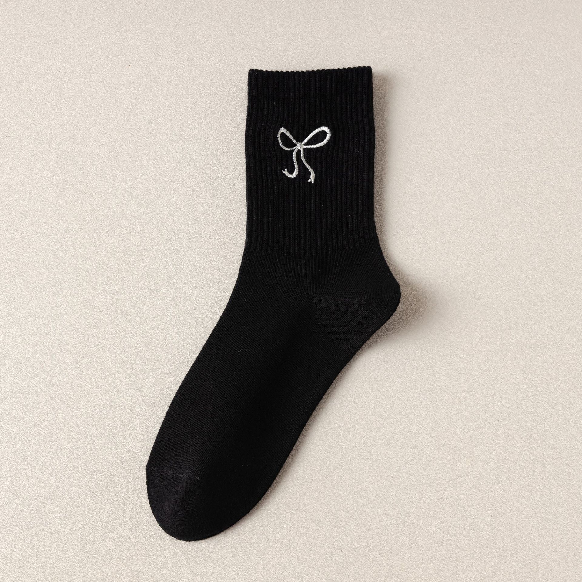 Women's Bowknot Mid-Calf Socks