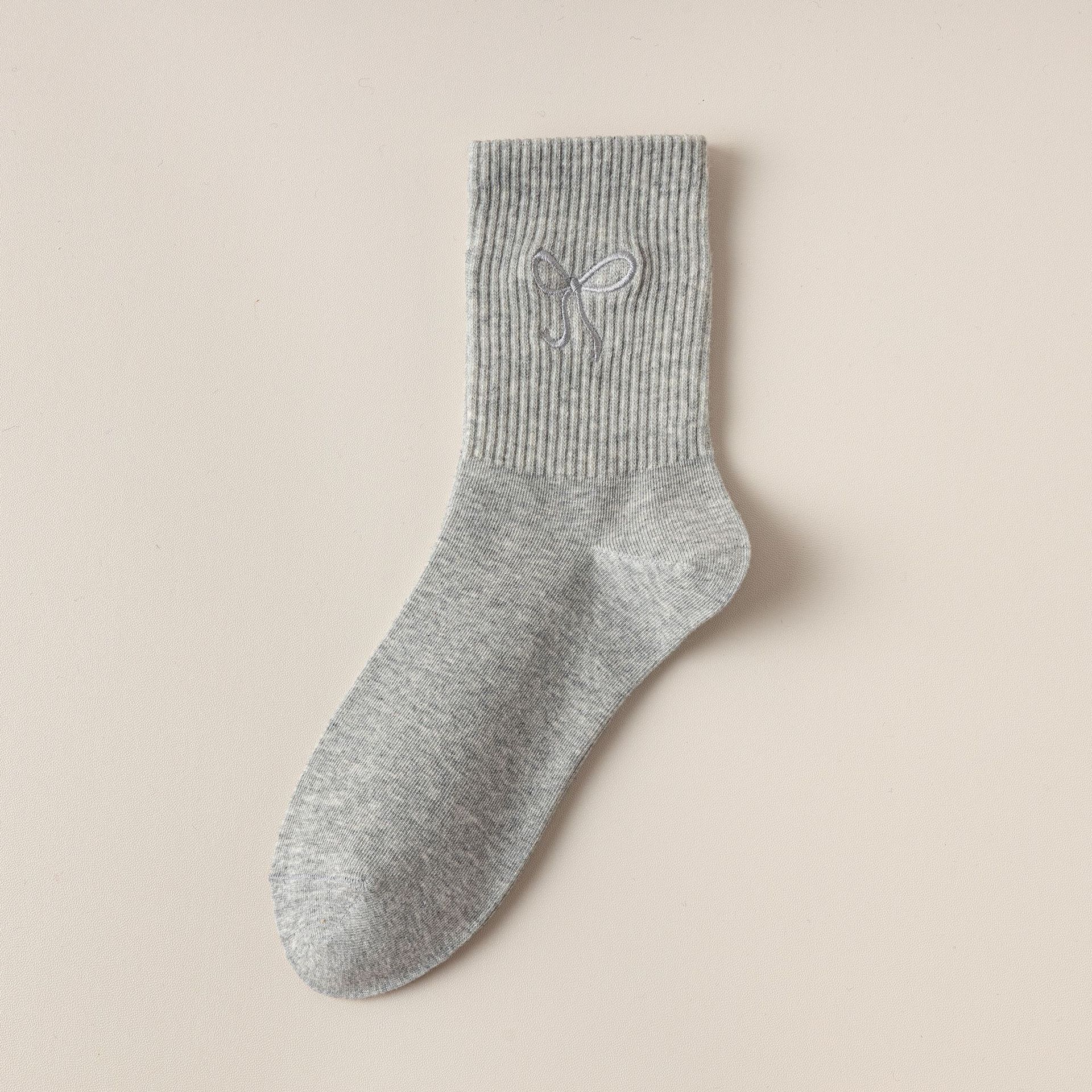 Women's Bowknot Mid-Calf Socks