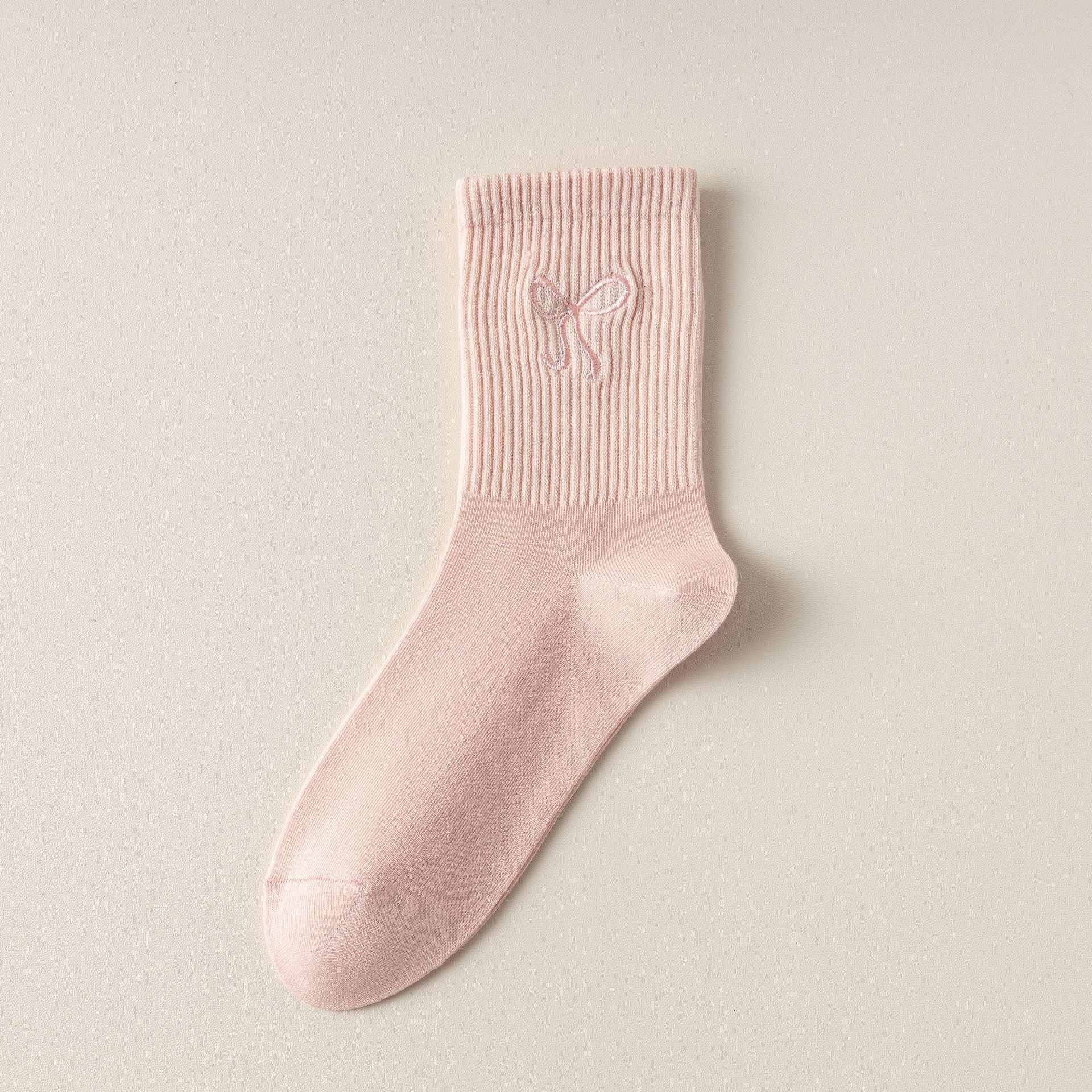 Women's Bowknot Mid-Calf Socks