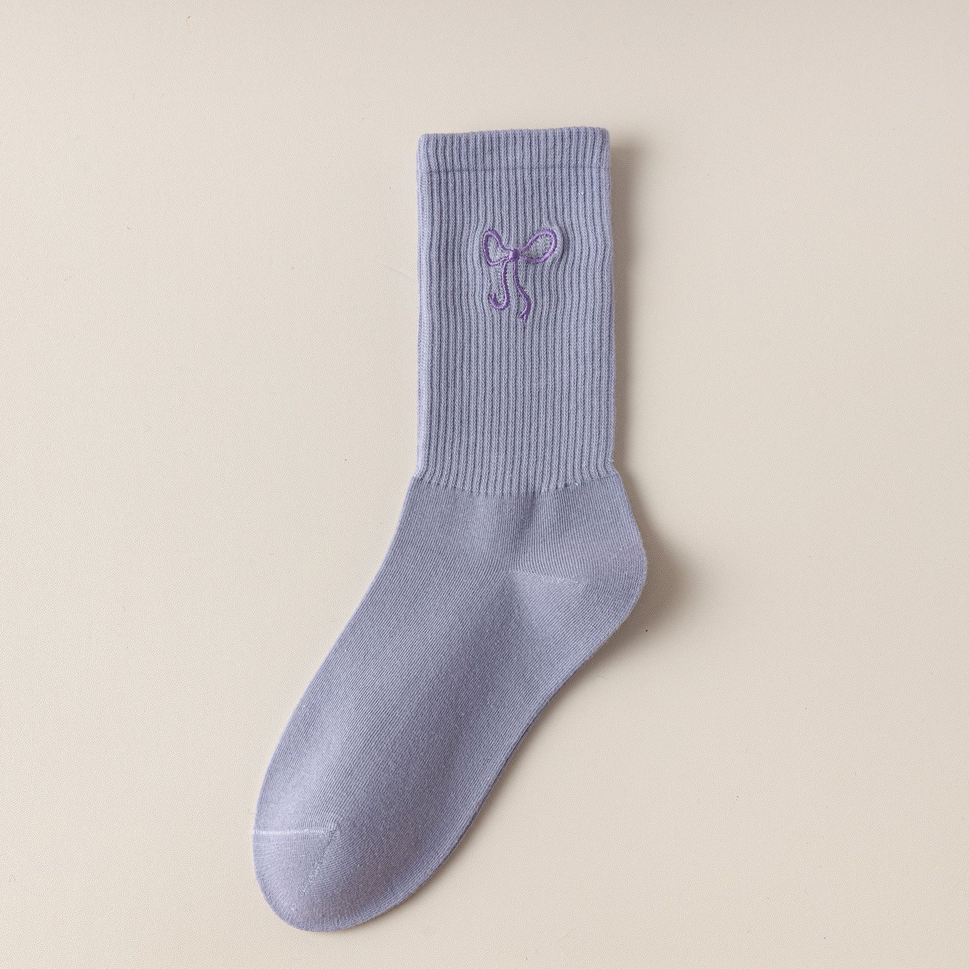 Women's Bowknot Mid-Calf Socks