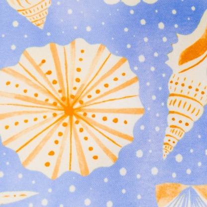 Sea Shells Outdoor Printed Cushion Blue