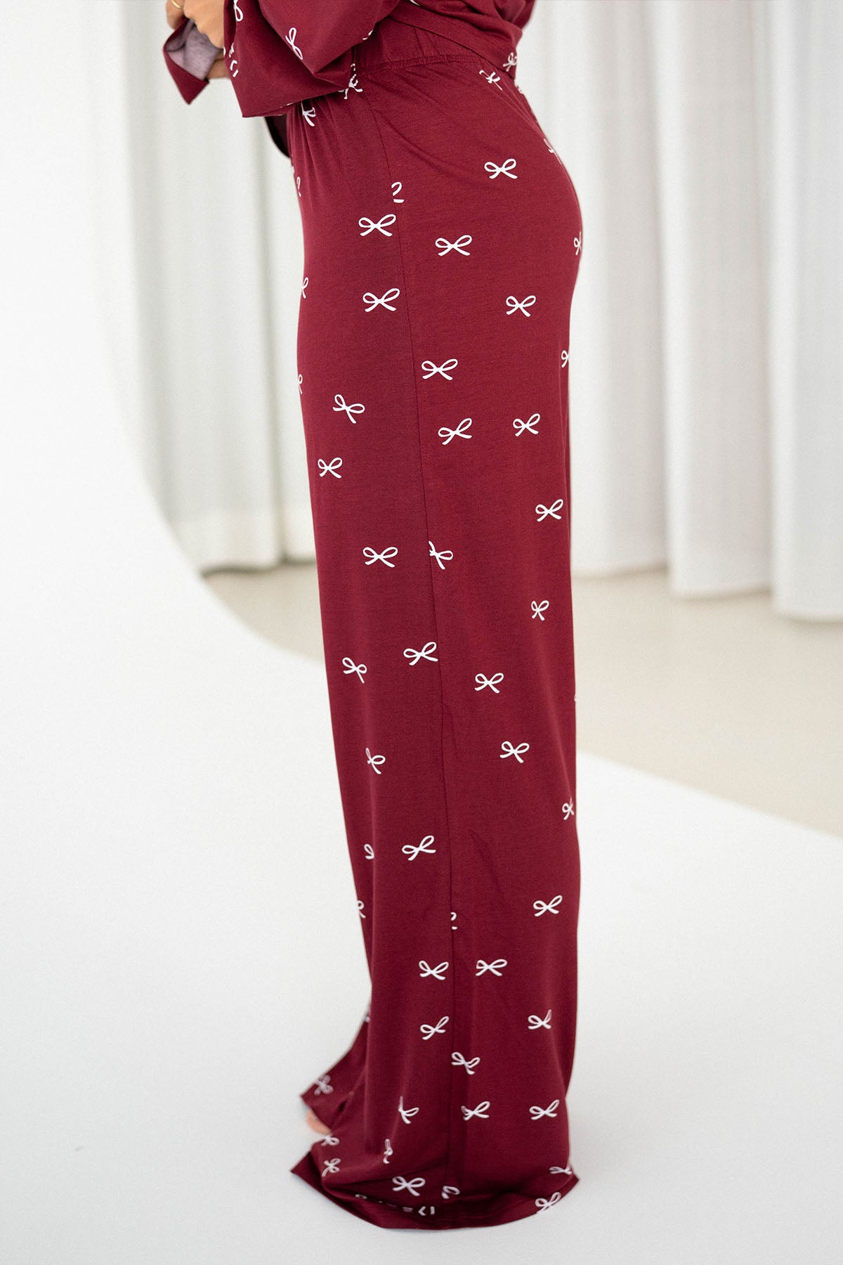 Sleep Pants Bows Print Pajama