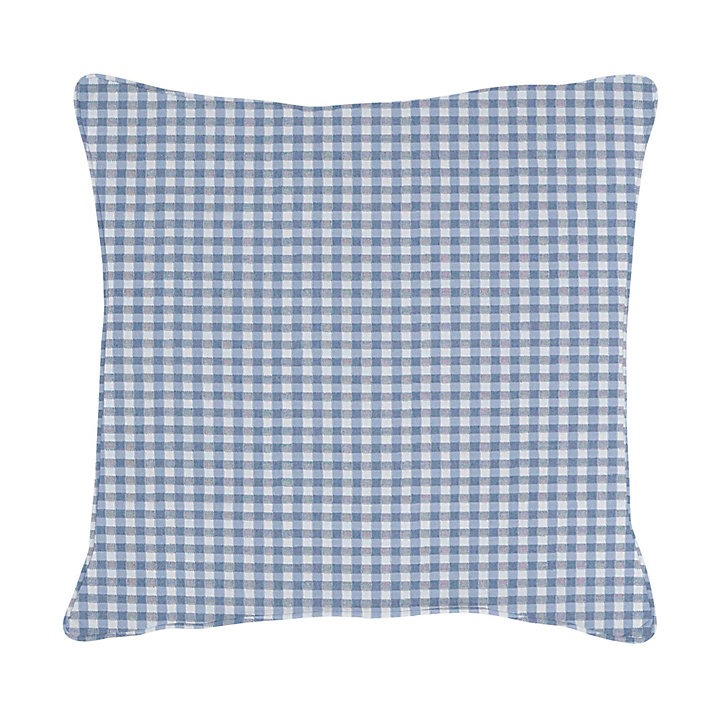 Gingham Print Outdoor Throw Pillow