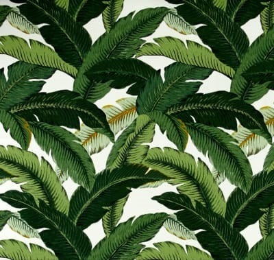 Green Tropical Banana Leaves Outdoor Cushion