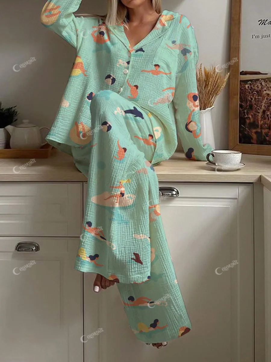 Women's Summer Swim Pajamas Set