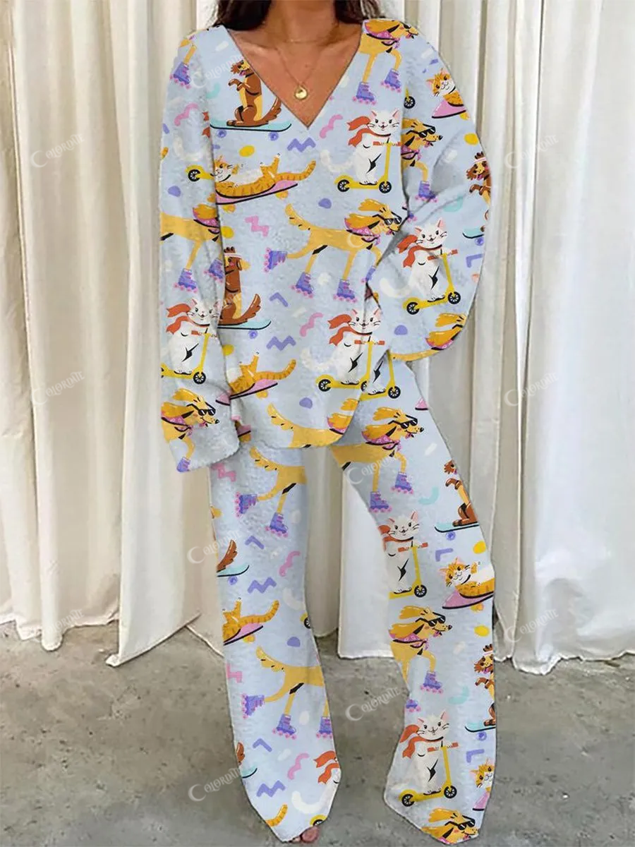 Women's Naughty Zoo Sweatshirt Set