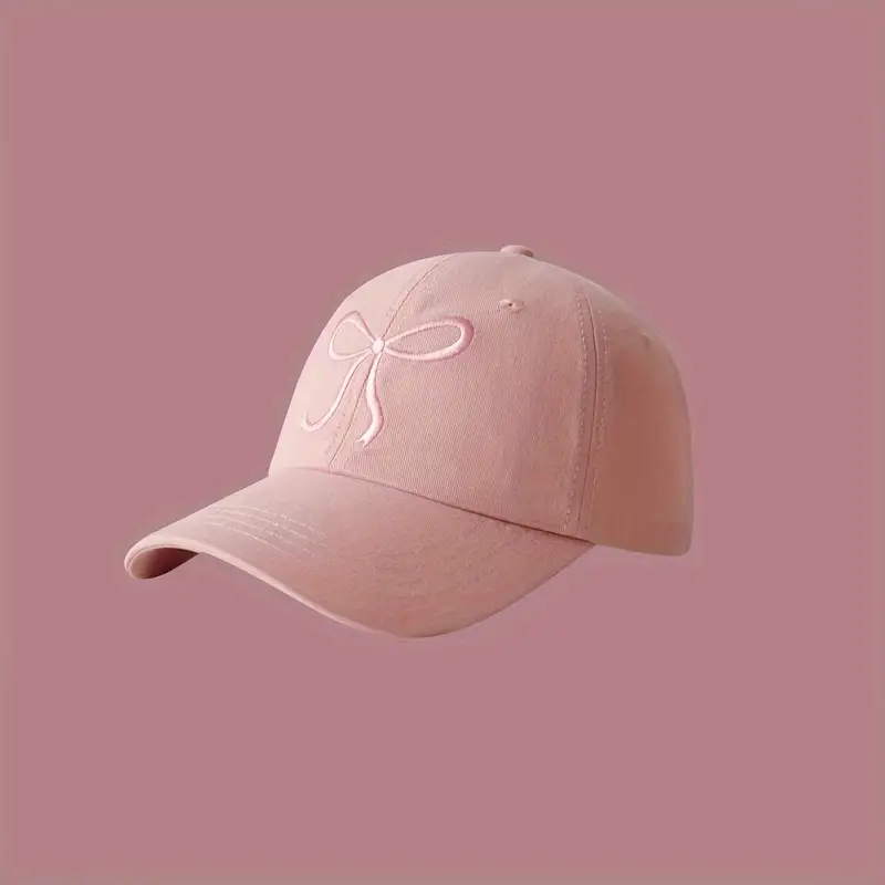 Women's Adjustable Cute Bow Baseball Cap