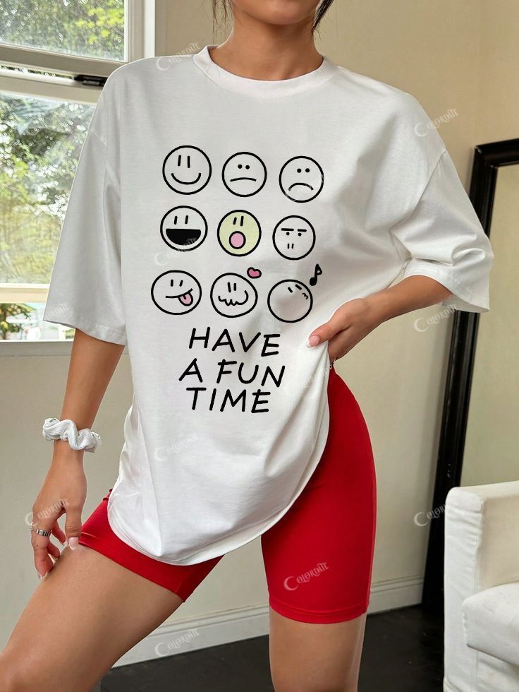 Have A Fun Day Fun Cotton Casual T-Shirt
