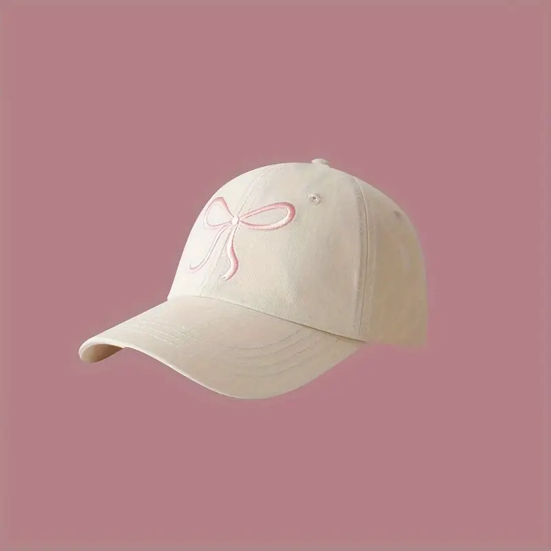 Women's Adjustable Cute Bow Baseball Cap