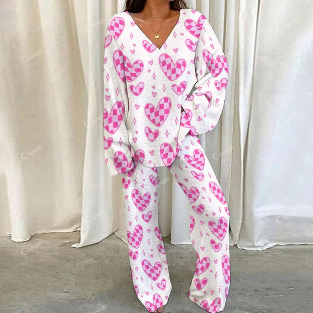 Valentine's Day love Loungewear Set For Women