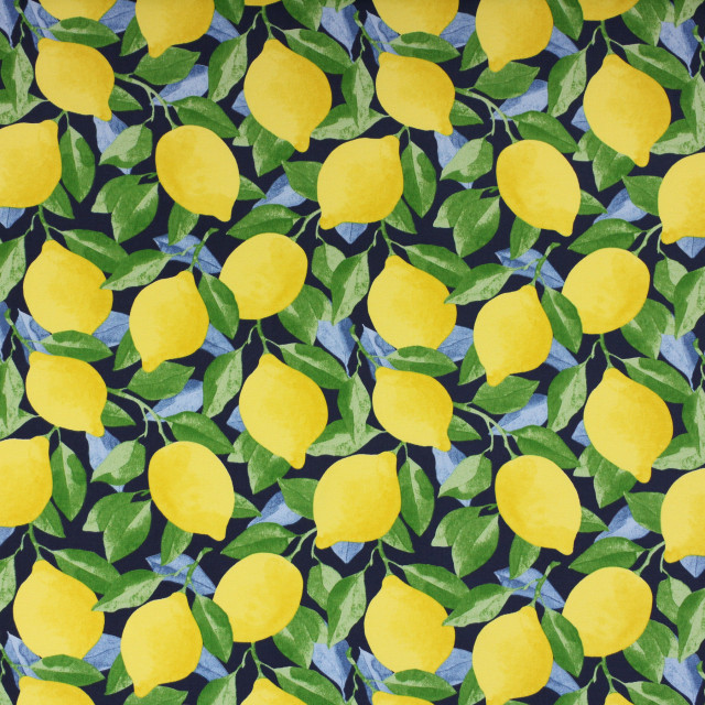 Yellow Lemons Fresh Fruits Outdoor Cushion