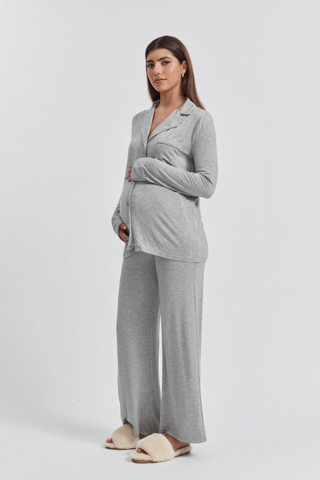 PJ Cloud Shirt Maternity Pyjama Set