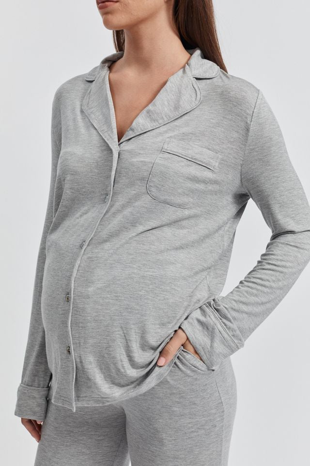 PJ Cloud Shirt Maternity Pyjama Set