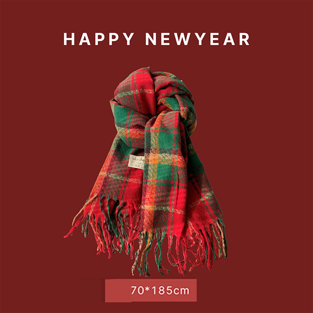 Christmas Ankola Red Scarf