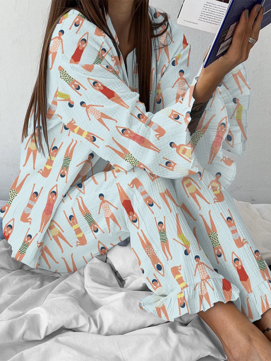 Women's Pool Pajamas Set