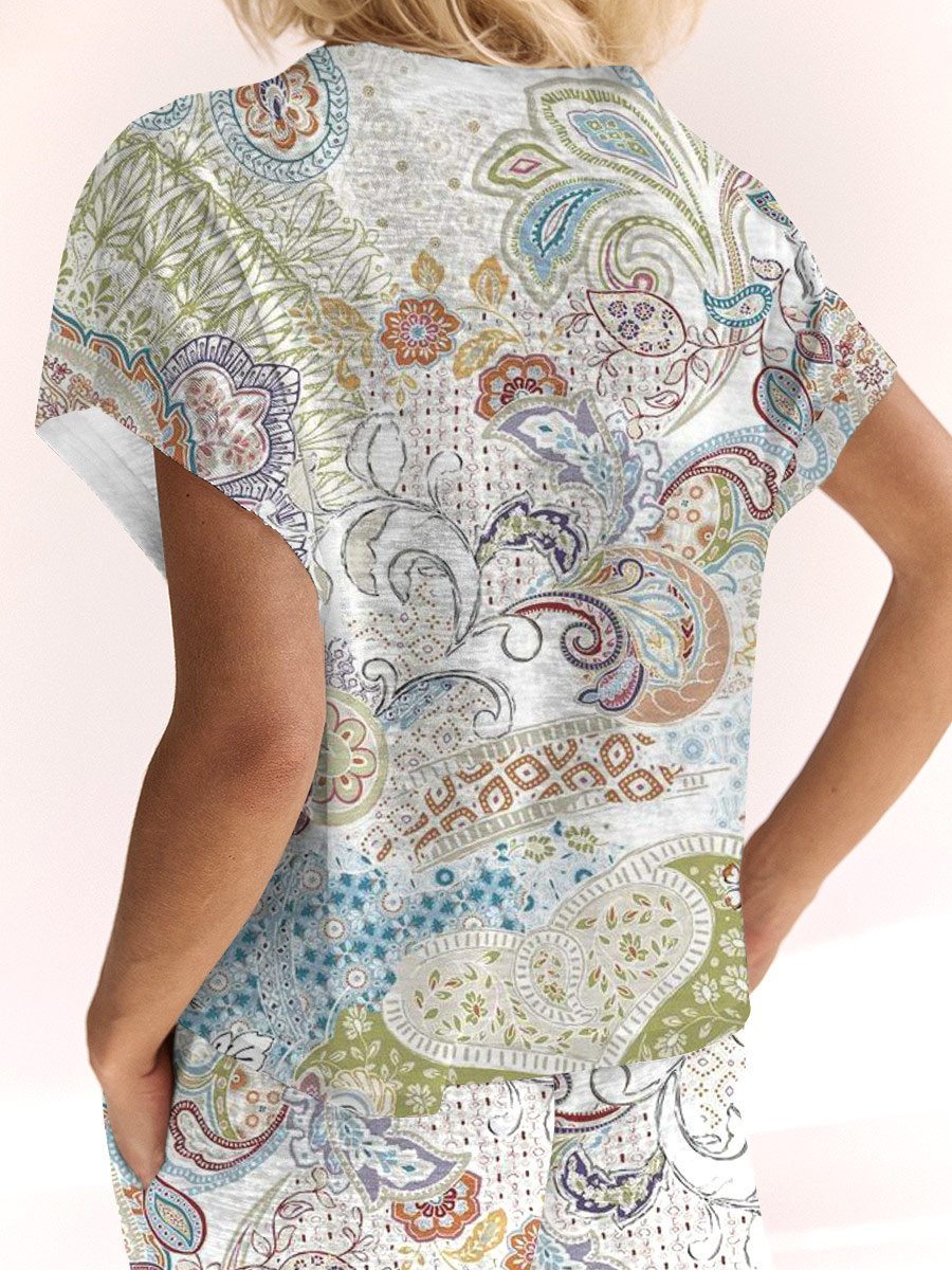 Women's Bohemian Printed Lounge Set